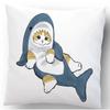 Office Sofa Luxury Cushion Cover Abstract Cartoon Funny Kitten Animal Pattern Print Home Decoration Pillow Cover