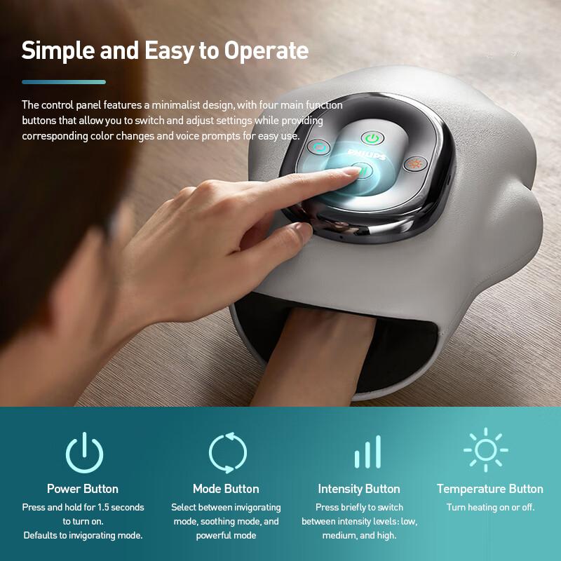 Philips Hand Massager TPU High Elastic Airbag Double-Layer Comfortable Wrap