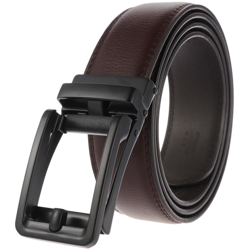 Men's Leather Automatic Buckle Business Belt LY36-32315-1
