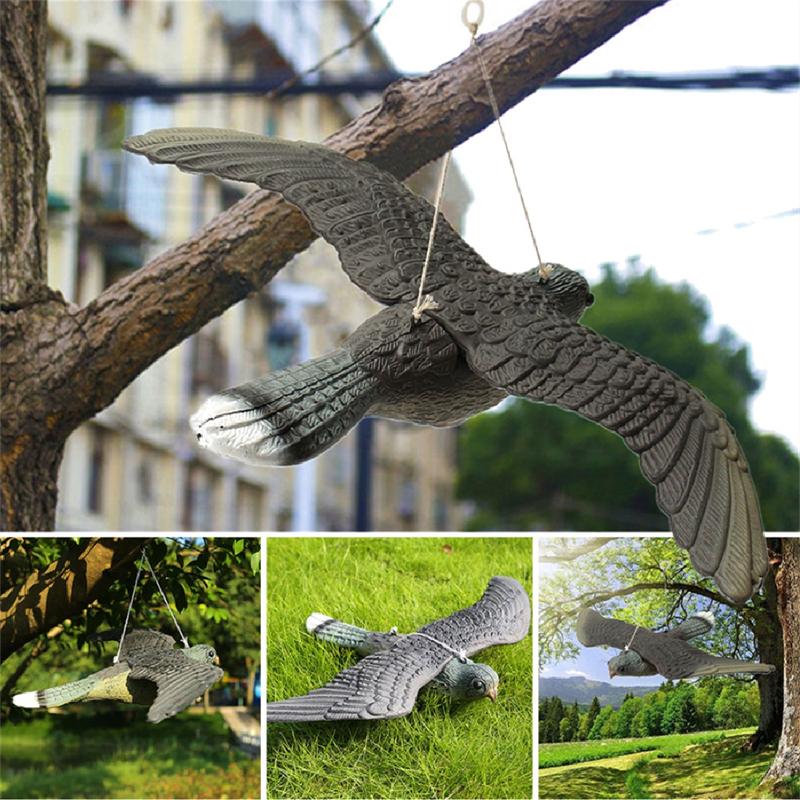 3D Sahte Uçan Şahin Şahin Kuş Kovucu Yem Böcek Kontrolü Bahçe Korkutucu Korkuluk Süs Avlanma Avlusu Dekorasyonu İçin