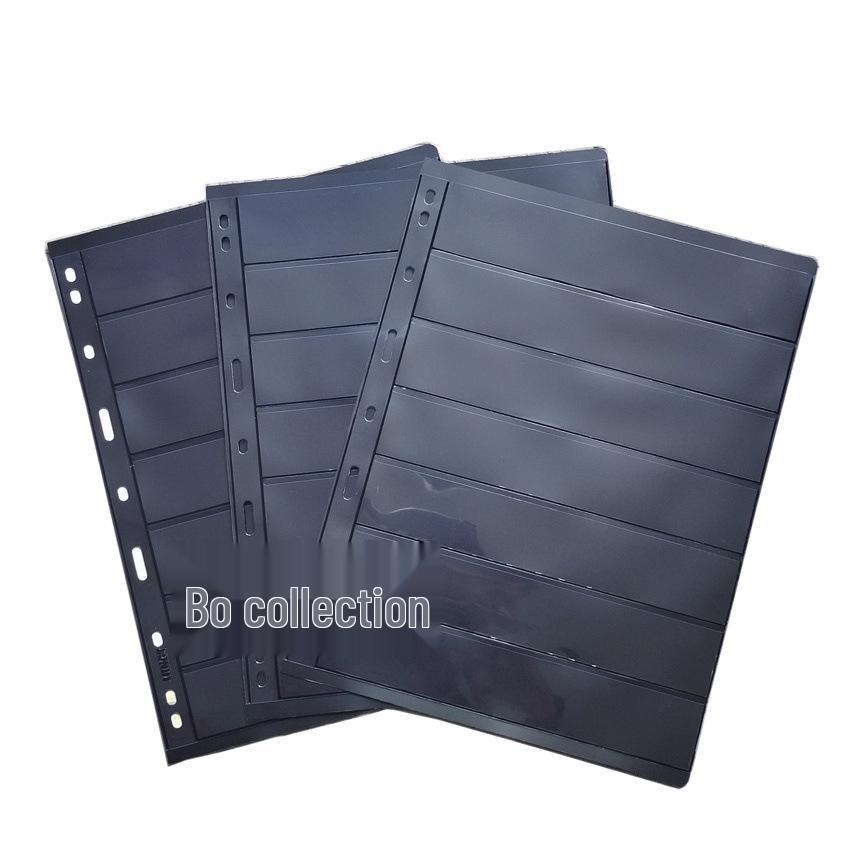 Universal 9-Hole Philatelic Album Refill Pages for Banknotes, Pack of 10 Loose-Leaf Sheets