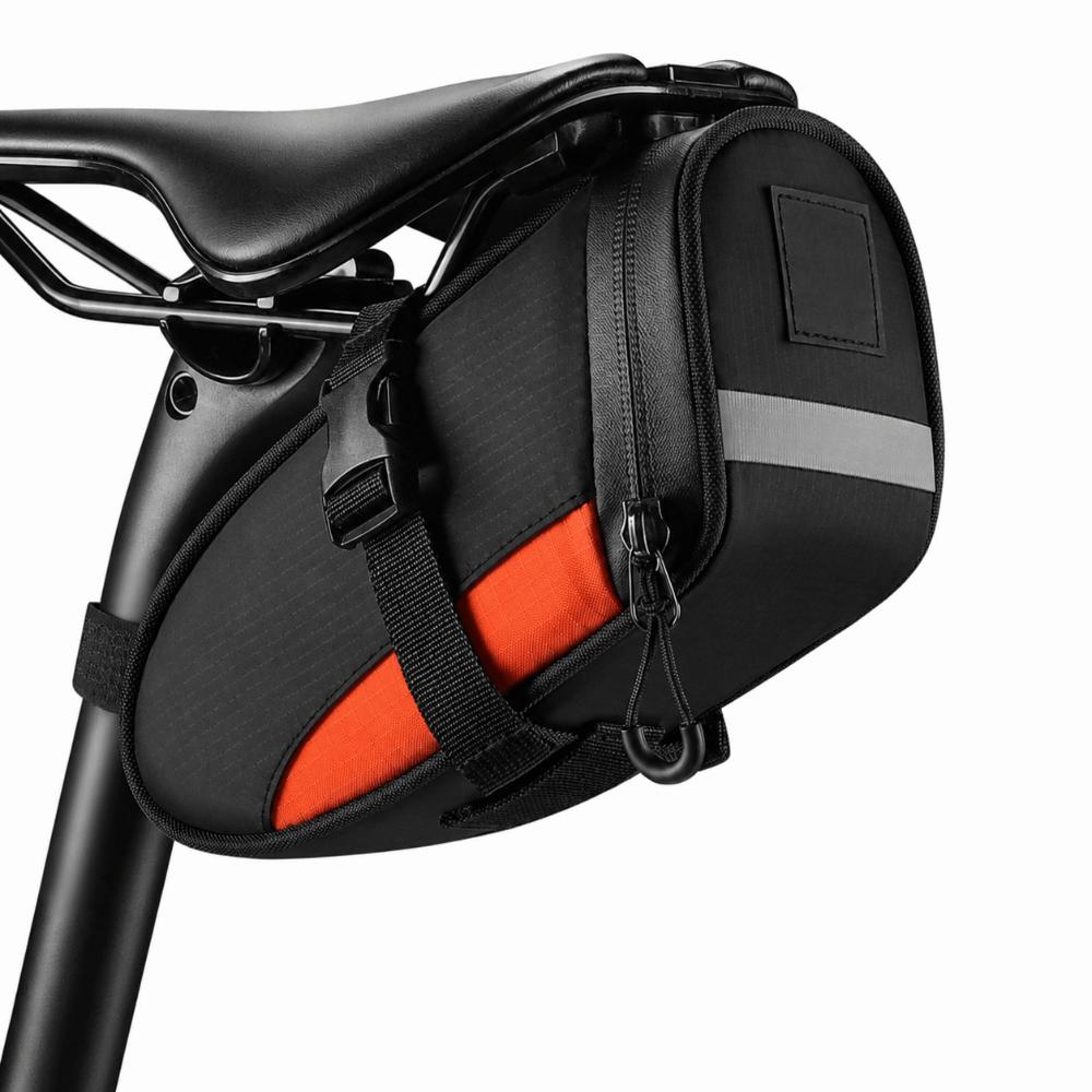 With Reflective Bike Saddle Bag 1.2L Capacity Bicycle Seat Bag  Under Seat Storage
