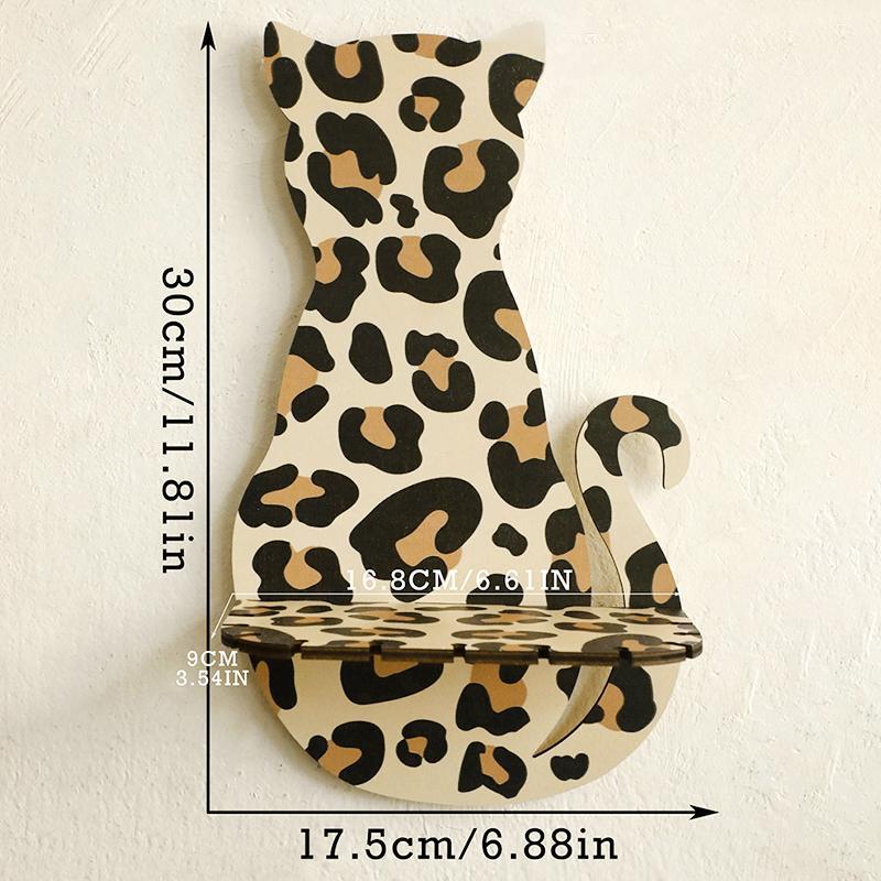 

Украшения ручной работы из дерева для домашнего хранения вещей, стеллаж для самостоятельного изготовления, настенное украшение в форме кошки, украшение для коридора