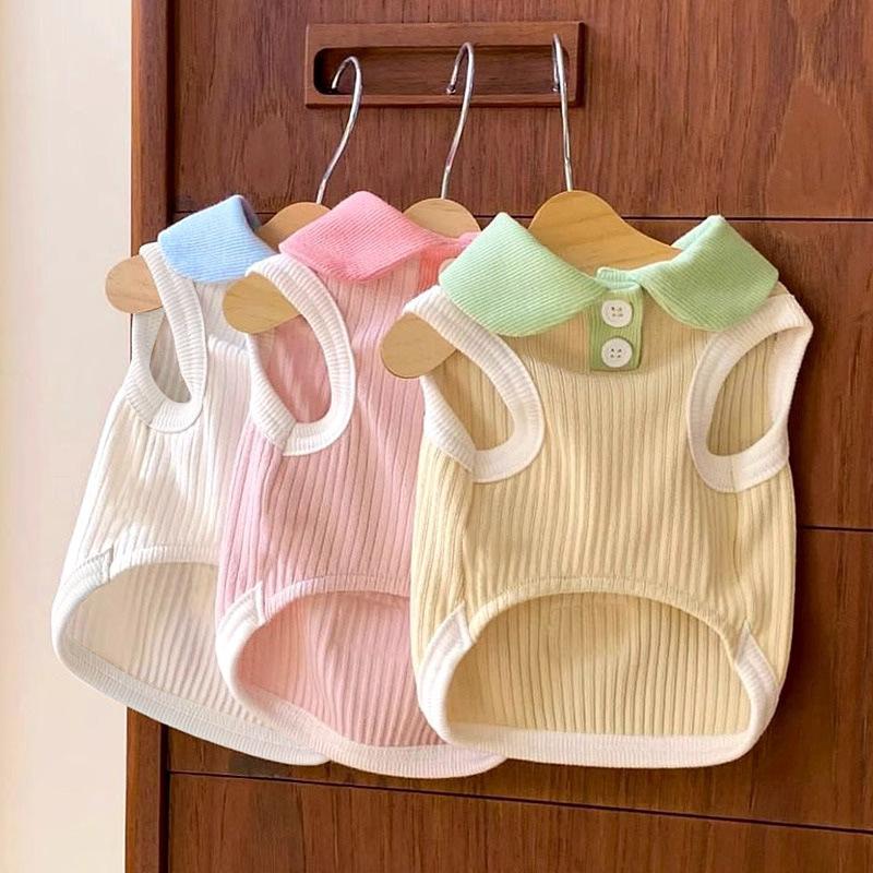 Striped POLO Shirt for Cats & Small Dogs - Summer/Spring Wear