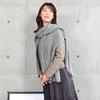 Hayashiguchi Cashmere Knit Large Stole Light Gray 100% (CS1011)