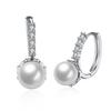 Stylish Stylish Jewelry Cubic Zircon Stone Stud Earrings Office For Women Lady Artificial Pearls Earrings Female Accessories High QualityFashion Stud