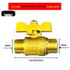 Brass Y-Type Gas Hose Three-Way Valve Connector with 4-Point Ventilation Ball Valve Switch.