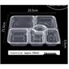 Horned Pansy Disposable Multi-Compartment Food Containers