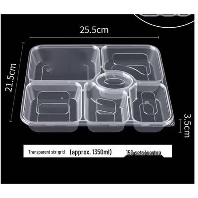 Horned Pansy Disposable Multi-Compartment Food Containers