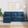 Sofa Blue 195 X 138 X 80 Cm Fabric