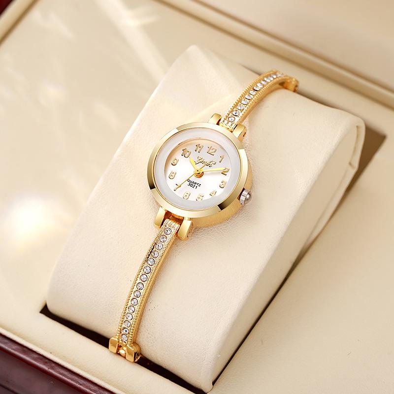 Elegant Women's Round Dial Watch - Student Style with Steel Band, High-End Fashion, Cross-Border Bestseller