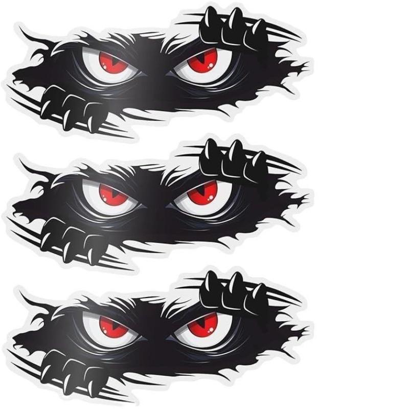 Funny Monster Sticker Waterproof 3D Vinyl Self Adhesive Funny Anime Cute Auto Peeking Monster Car Stickers