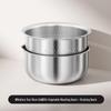 304 Stainless Steel Dual-Layer Kitchen Drain Basket and Rice Washing Sieve