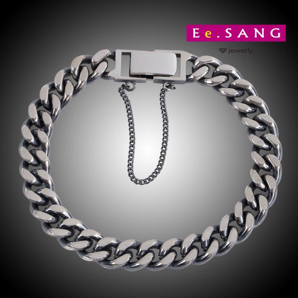 Leg Silver Chain Bracelet