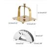 Stainless Steel Napkin Holder Freestanding Paper Napkin Tissue Dispenser for Home Ktchen Countertop Dining Table Napkin X3UC
