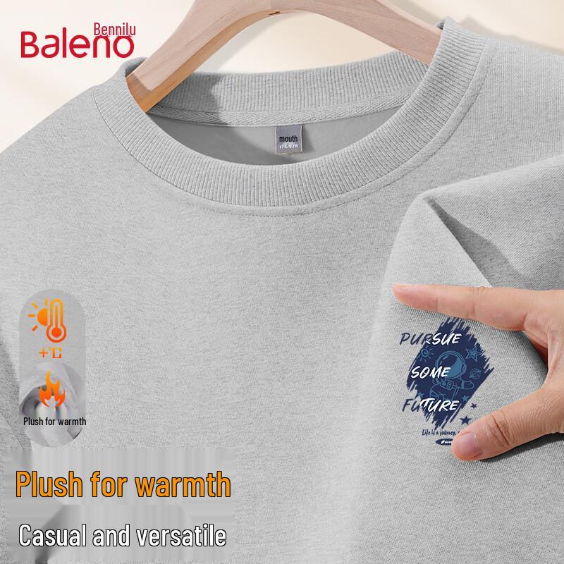 

Baleno Men s Fleece-Lined Loose Sweatshirt XL