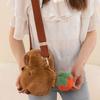 Capybara-Umhängetasche aus Plüsch, Capybara, große Kapazität, Capybara-Plüschtasche, Geburtstagsgeschenk für Kinder