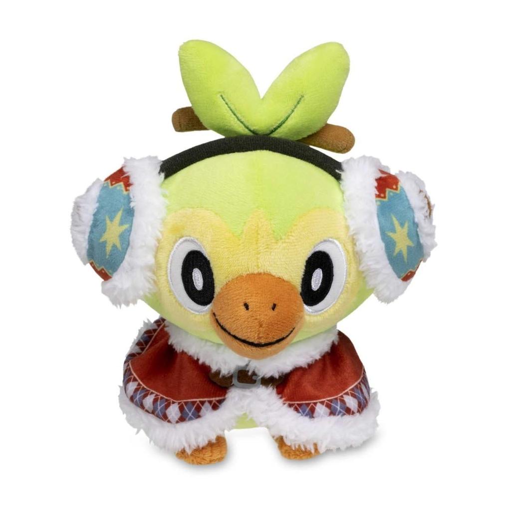 Pokémon Center Original Plush Toy Pokémon Christmas Wonderland Grookey 15 X 11 X 19 Cm (H X W X D)