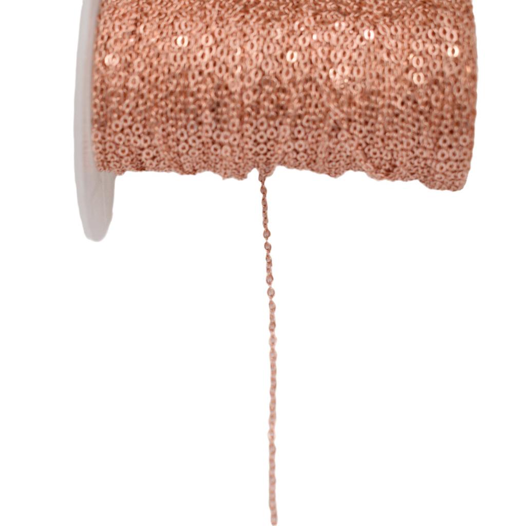 1m 14K Gold Bag Color-Preserving O-Chain Copper Flash Chain Diy Handmade Work In Progress Bracelet Necklace Tail Chain, Chain Material