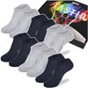 TASTIQ PREMIUM Men's Ankle Socks MIX NAVY Cotton 6 Pairs