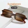 Retro Small-Framed Rectangular Sunglasses Travel Beach Street Photography Unisex Simple And Versatile Uv400 Shades Glasses