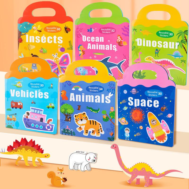 Childrens Educational Puzzle Book With Reusable Magnetic Stickers For Focus Development And Quiet Play