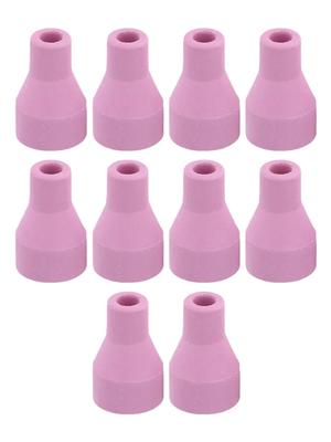 10pcs For Argon Welding Nozzle Thickened Porcelain Nozzle 6*30mm For Argon Welding Alumina Nozzle Cups Welder Equipment Parts