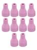 10pcs For Argon Welding Nozzle Thickened Porcelain Nozzle 6*30mm For Argon Welding Alumina Nozzle Cups Welder Equipment Parts