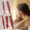 Natural Wooden Massage Tool Smooth Handheld Rosewood Massage Sticks For Neck Back Shoulder Muscle Relaxation