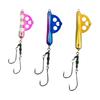 SANY Dig II Tiger Pufferfish Step Rig Size 30 Pink Zebra Glow, Specialized Blowfish Bait Rig with Owner Hooks