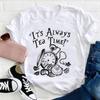 Cartoon Retro Cute 90s Women's Fashion O-Neck T-Shirt Clothing Casual Printed Street Top Short Sleeve Women's Pattern Travel T-S