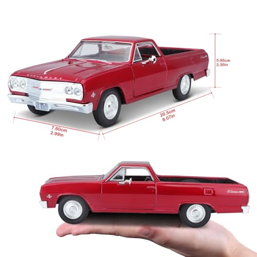 Maisto 1/24 Scale Chevrolet El Camino Red / Diecast Model Car, Finished Product 31977