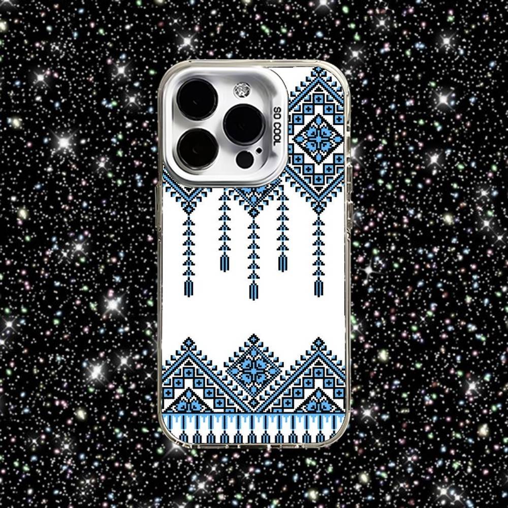 

Ukraine Ornament Pattern Phone Case For iPhone 16,15,14,13,12,11,Pro,XS,Max,Plus,Mini,SE White Candy Matte Shockproof Cover iPhone12PRO