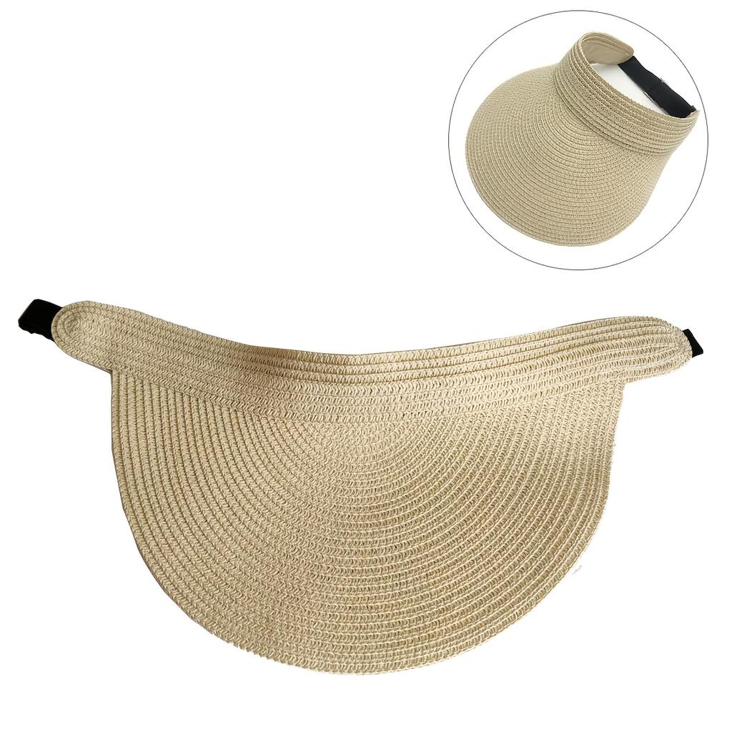2026 Summer New Women'S Hat | Large Brim, Foldable, Paper Straw, Lightweight, Casual Vacation Style