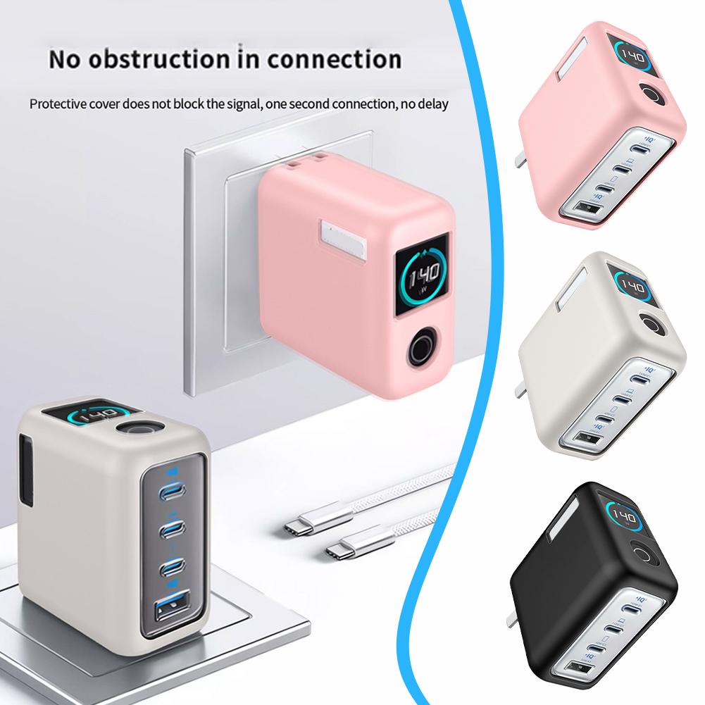 Soft Silicone Protective Case For Anker Zolo 140W Power Bank Portable Travel Shockproof Waterproof Carrying Protective Case