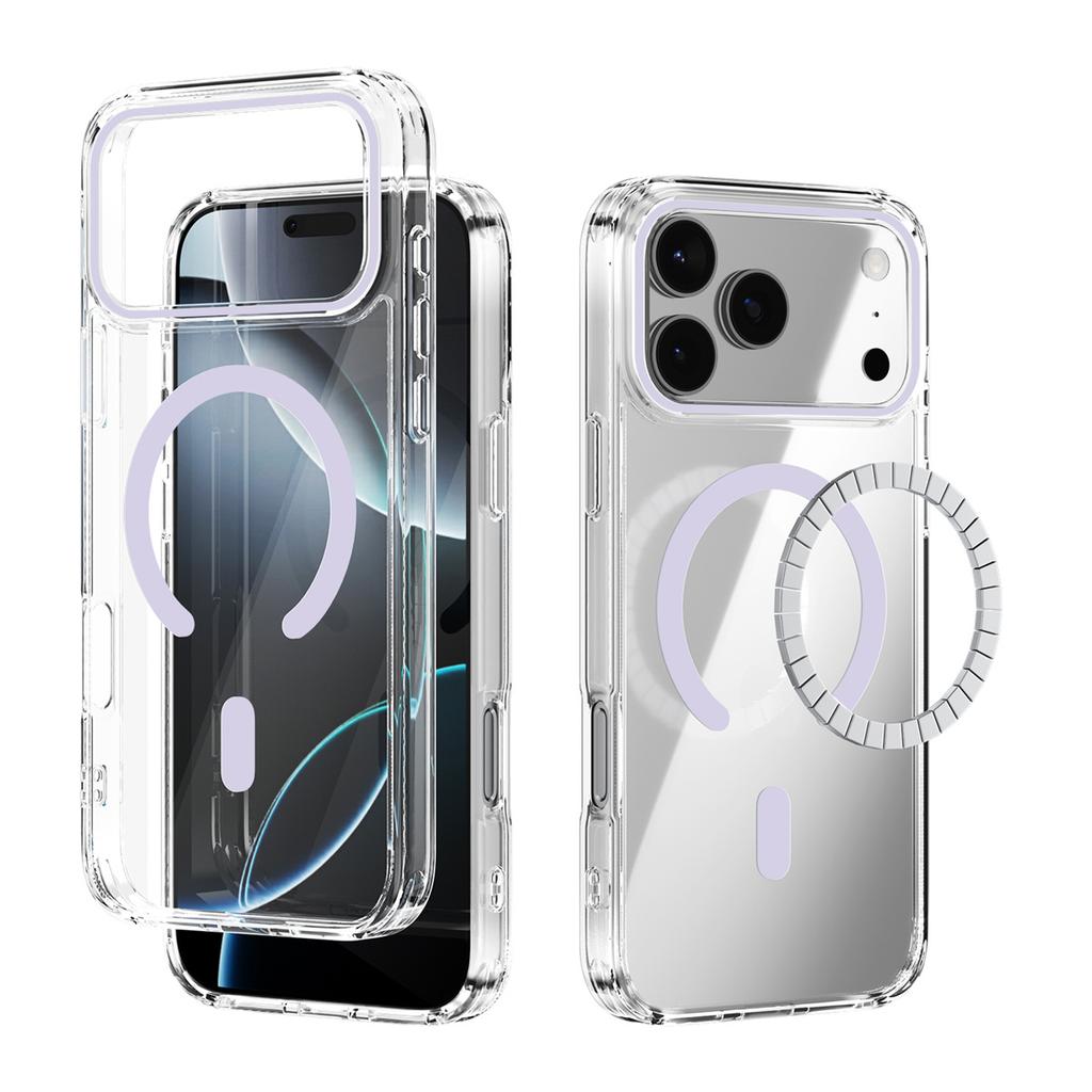 Magnetic for Magsafe Wireless Charging Phone Case for IPhone 17 Pro Max Hard Shell Transparent for Apple 17 Air 16 15 Plus 14 13