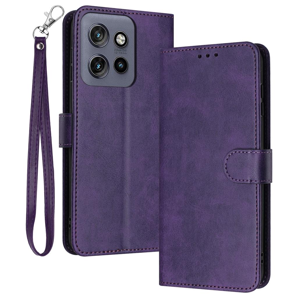 For Motorola Edge 50 Neo 5G/Moto S50 5G/Thinkphone 25 5G Case Flip Stand PU Leather Wallet Phone Cover Calf Texture