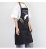 Color Block Halter Neck Waist Apron - Letter Print Design for Kitchen, BBQ, and Restaurants