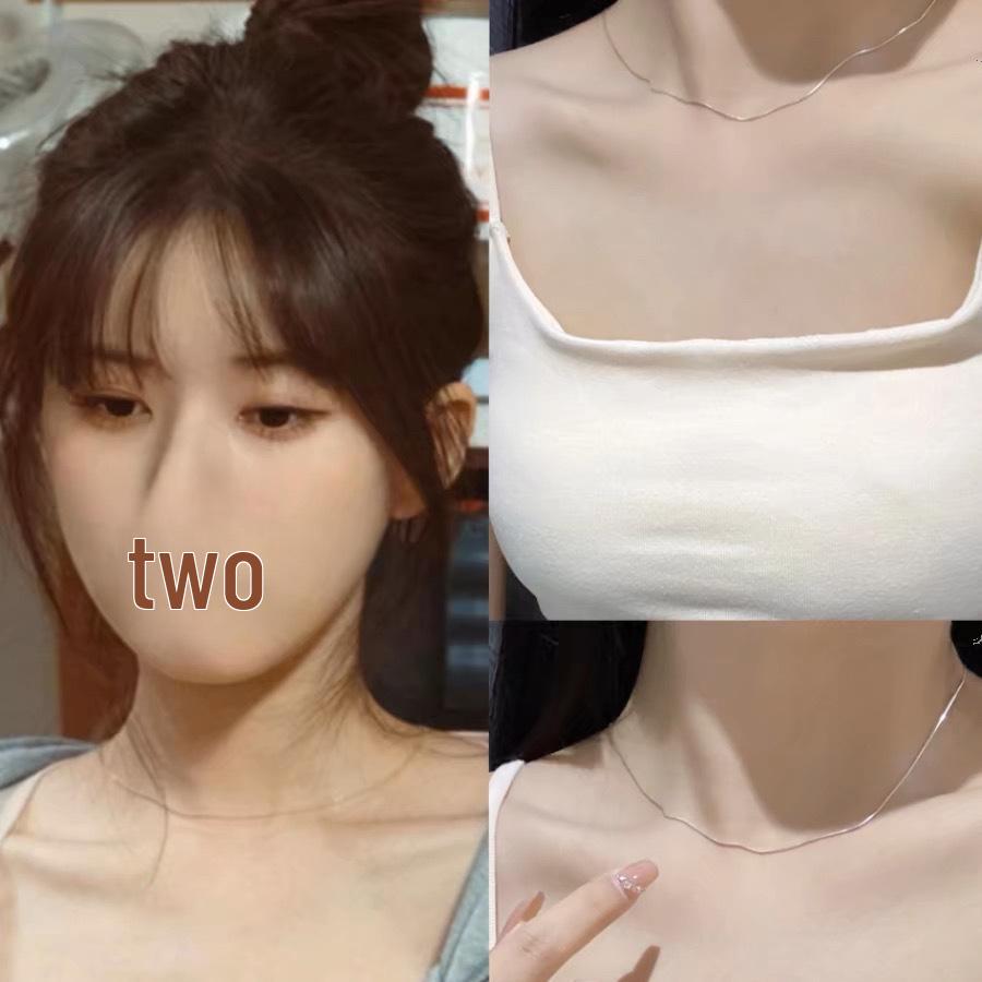 

Sang Zhi Zhao Lusi Inspired Simple Snake Bone Clavicle Necklace for Women