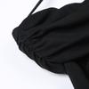 Elegant French Lace One-Shoulder Fishtail Knit Dress - Slim-Fit Waist-Cinching Long Gown for Women