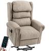 Riser Recliner Chair for Elderly, Electric Power Lift Chair, Khaki