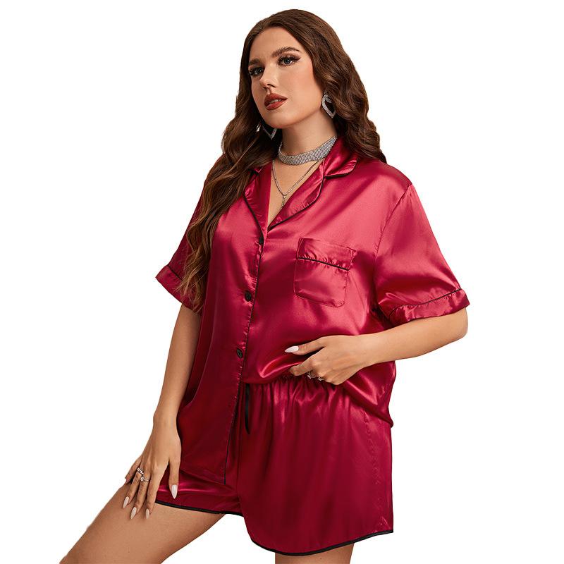 Summer Plus Size Pajamas Women's Fashion Casual Pajamas Suit Sexy Ladies Homewear