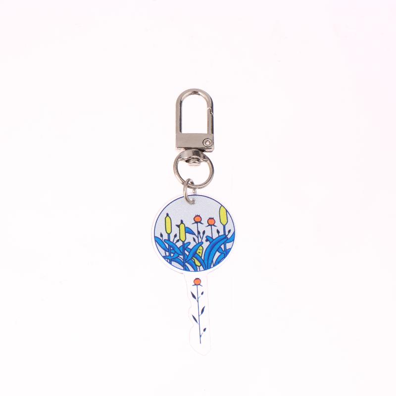 Harajuku Style Forest Animal Keychain Ins Trendy Acrylic Keyring Creative Key Holder Bag Pendant Couple Gifts