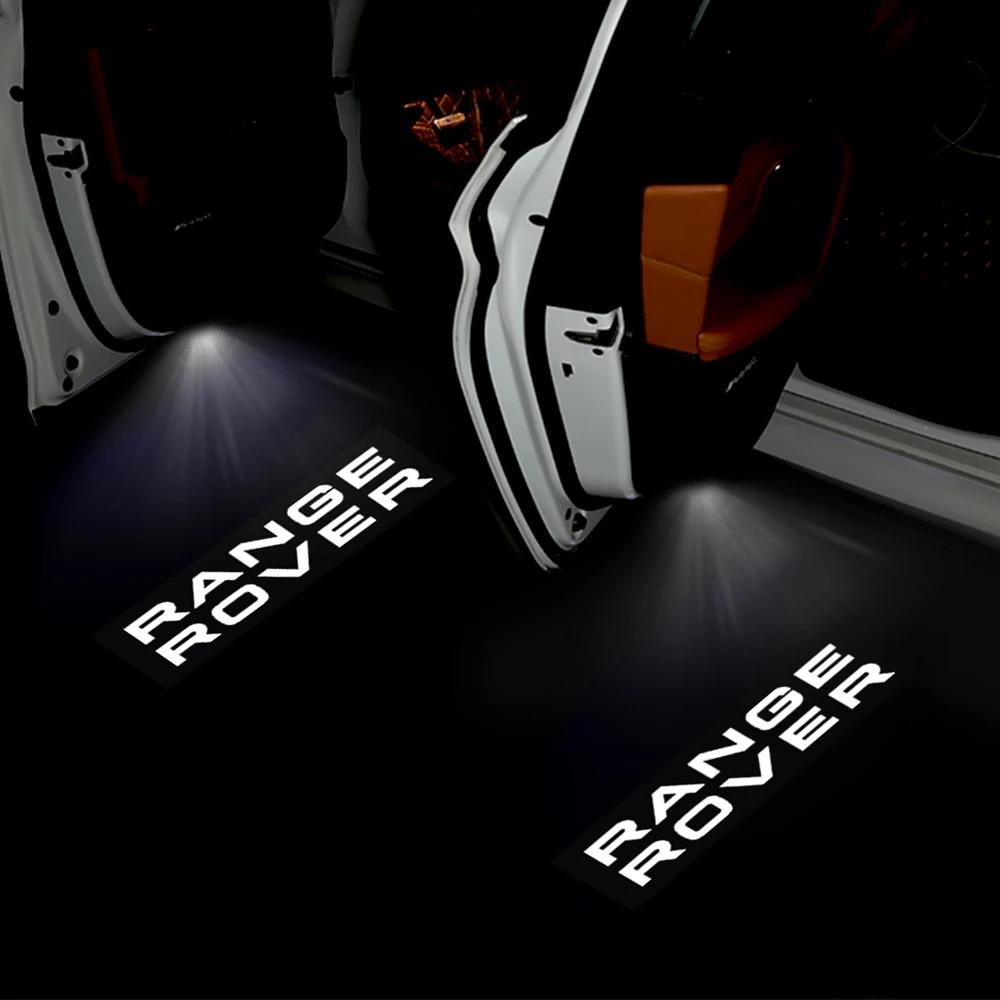 LED Car Door Welcome Logo Projector Light Accessories For Land Rover Range Rover 3 4 L322 L405 L551 2010 - 2022 2016 2017 2018 C4