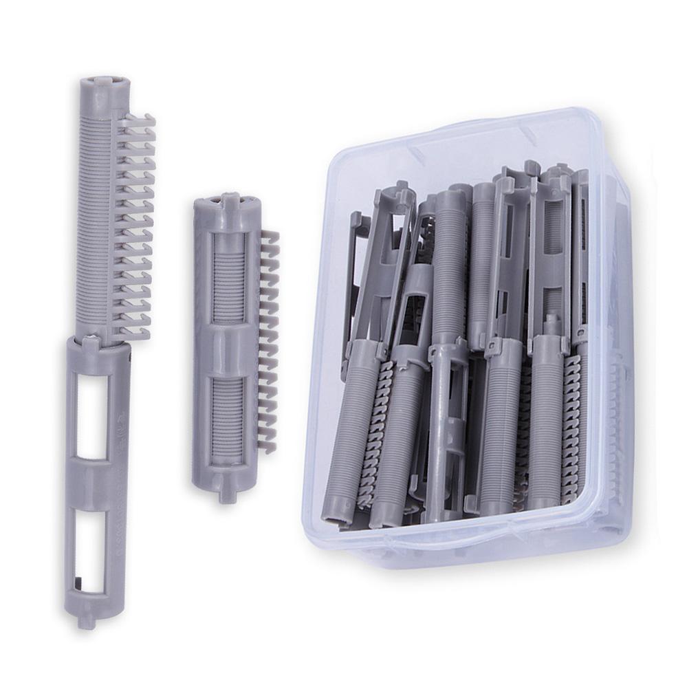 

1 коробка из 25 штук пушистых бигуди для завивки волос, бигуди для завивки корней волос, зажимы для завивки волос для салона серый