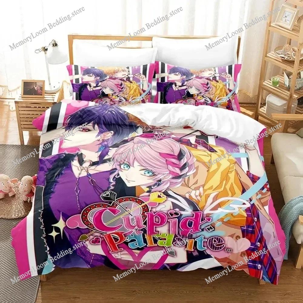 3D Printing Trendy Soft Cupid Parasite Anime Bedding Set Duvet Cover Pillowcase Comforter King/Queen Size Boys Adult Bed Set