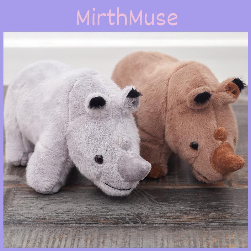 Plush Rhino Toy Soft Animal Doll For Sleep And Comfort Gift For Girls