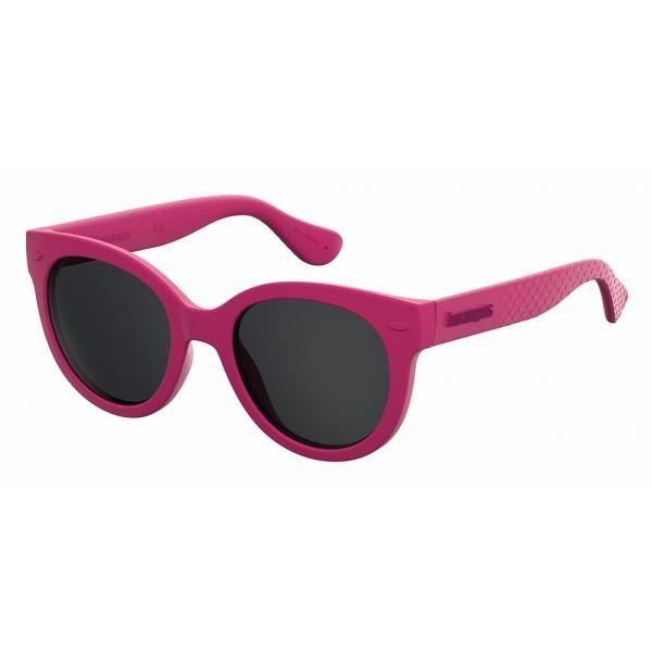Lunettes de soleil - Havaianas - Noronha/S-TDS - Couleur fuschia - Verres gris - Mixte enfant