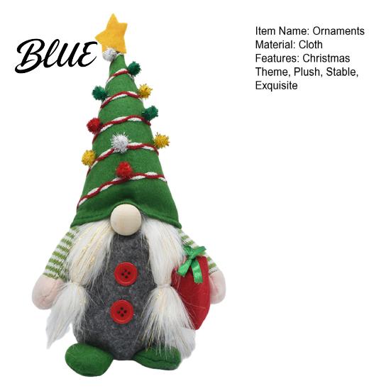 Window Decoration Ornaments Christmas Gnome Plush Figurines Faceless Santa Stuffed Cloth Dolls Desktop Figures Scandinavian Elf Tabletop Ornaments,