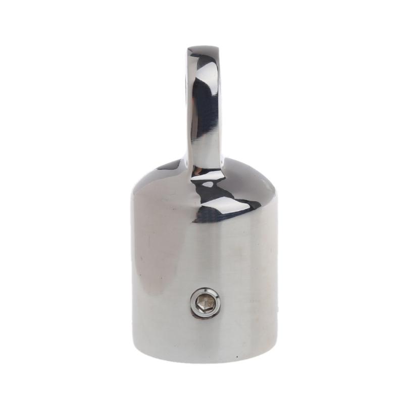 Double screw/Single Screw Stainless Bimini Top Eye End Cap For 20/22/25/30/32mm Pipe Marine Boat Yacht